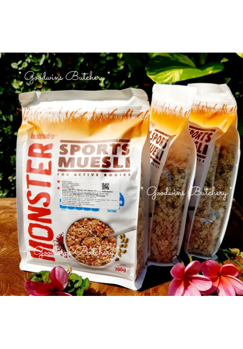 Monster Health Food Co. Australia MUESLI SPORTS with chia & quinoa 700g